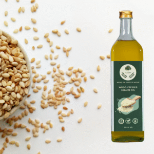 Wood-Pressed Black Sesame Oil - 1000 ml Plastic Bottle