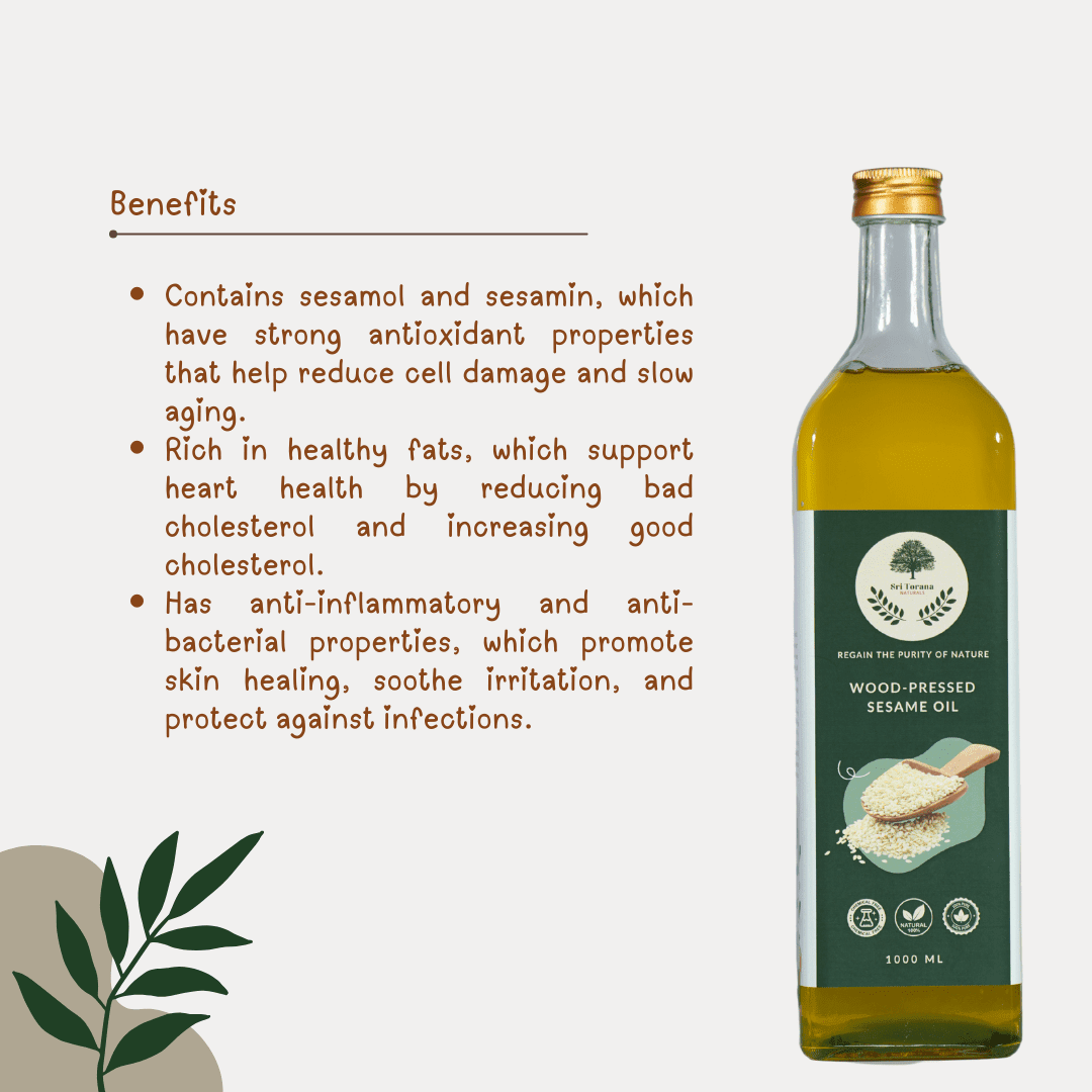 Wood-Pressed White Sesame Oil - Image 3